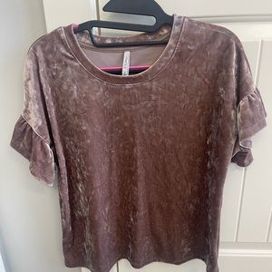 Z supply crashed velvet shirt.